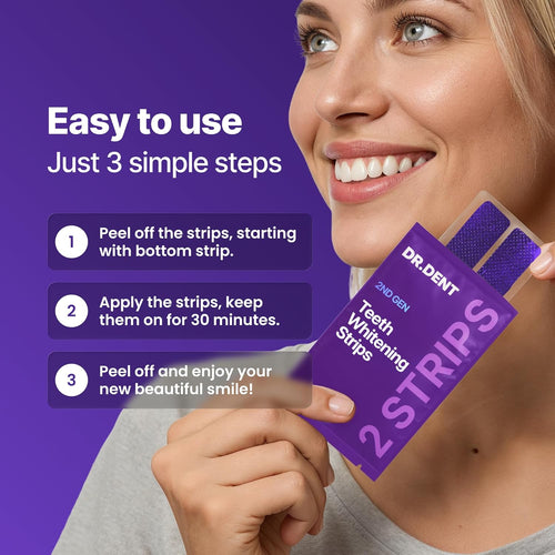 Dr. Dent™️ Teeth Whitening Strips | Buy 1 Get 1 Free